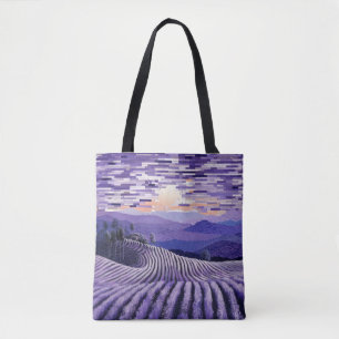 Lavender Landschaft Art Deco Malerei