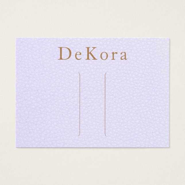 Lavender Lederhaar Clip-Halter (Vorderseite)