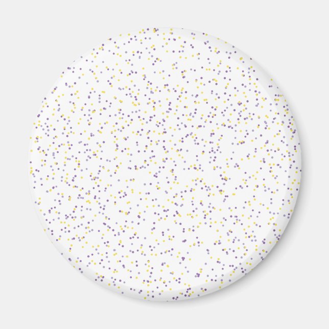 Lavender Lemonade gesprenkelte Punkte Magnet (Vorne)