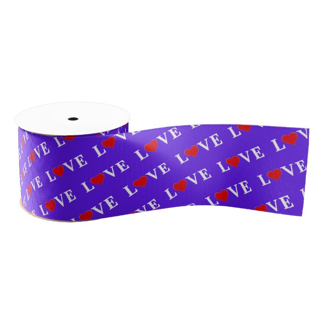 Lavender LIEBE Moderner Chic Ripsband (Spule)