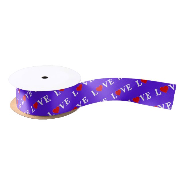 Lavender LIEBE Moderner Chic Satinband (Spule)