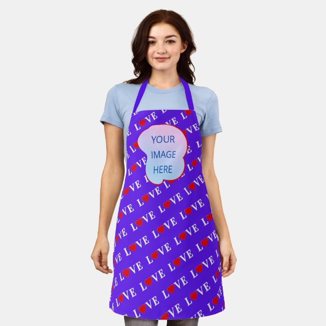 Lavender LIEBE Moderner Chic Schürze (Getragen)