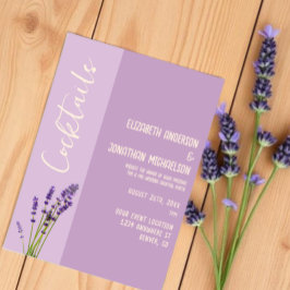 Lavender Liebe Pre-Wedding Cocktail Party Einladung
