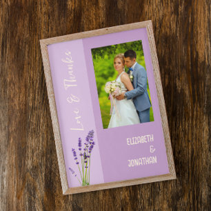 Lavender Liebe Wedding Dankeskarte