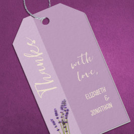 Lavender Liebe Wedding Geschenkanhänger