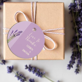 Lavender Liebe Wedding Geschenkanhänger