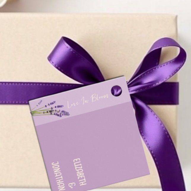 Lavender Liebe Wedding Geschenkanhänger (Von Creator hochgeladen)