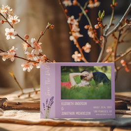 Lavender Liebe Wedding Save The Date