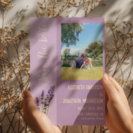 Lavender Liebe Wedding Save The Date