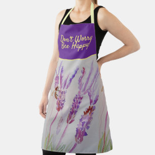 Lavender Lila Blumenkunst Keine Sorge Bienen glück Schürze
