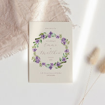 Lavender Lila Botanische Kranzhochzeit
