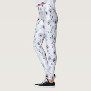 Lavender Lila Chic Blume Leggings