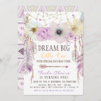 Lavender & Lila Dream Catcher Boho Birthday