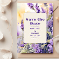 Lavender Lila Floral Elegante Hochzeit