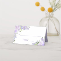 Lavender Lila florale Elegant Wedding Write-In