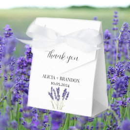 Lavender Lila florale Elegante Moderne Hochzeit Geschenkschachtel