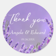 Lavender Lila Florals Wedding