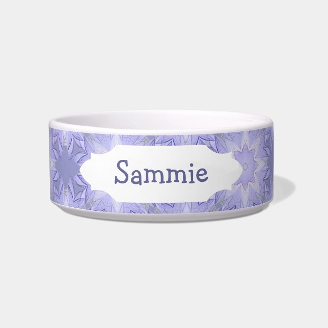 Lavender, Lila, Mauve Star Muster zu individualisi Napf (Vorderseite)