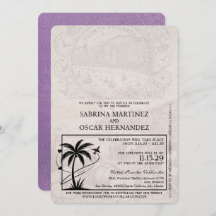 Lavender Lila Puerta Vallarta Einladung