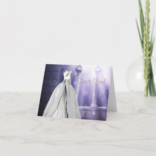 Lavender Lila Quinceanera Danke Karten