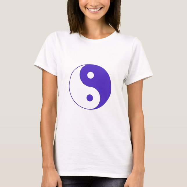 Lavender Lila Yin-Yang T-Shirt (Vorderseite)