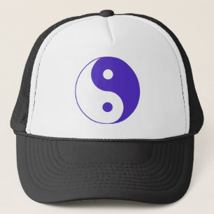 Lavender Lila Yin-Yang Truckerkappe