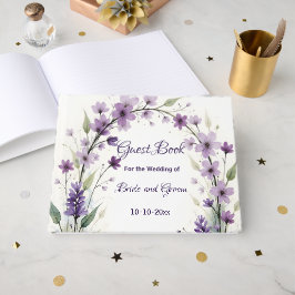 Lavender & Lilac Floral Arch Gästebuch