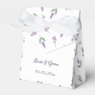 Lavender & Lilac Floral Arch Wedding Favor Boxes Geschenkschachtel