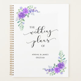 Lavender Lilac Floral Wedding Planner  Planer