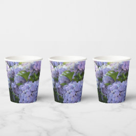 Lavender & Lilac Hortensia Hydrangea Blume Pappbecher