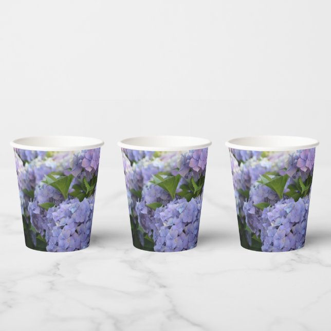 Lavender & Lilac Hortensia Hydrangea Blume Pappbecher (Multi)