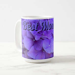 Lavender lilac lila Hydrangeas Blume beste Mama Kaffeetasse