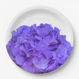 Lavender lilac lila Hydrangeas violette Blumen Pappteller