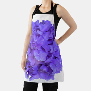 Lavender lilac lila Hydrangeas violette Blumen Schürze
