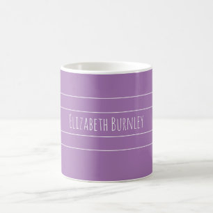 Lavender lilac personalisiert mit Ihrem Namen Tasse