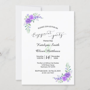 Lavender Lilac Wedding Verlobung Einladung