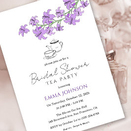 Lavender Lily Bridal Tea Party Einladung
