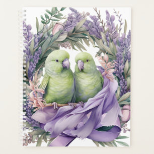 Lavender Lovebirds Wedding Planer