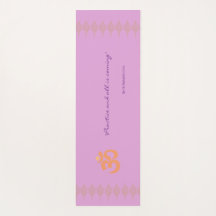 Lavender Lush Floralmalerei mit Ashtanga-Zitat