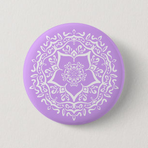 Lavender Mandala Button