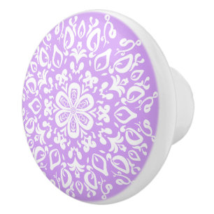 Lavender Mandala Keramikknauf