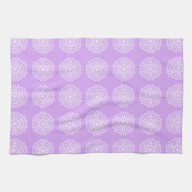 Lavender Mandala Küchentuch (Horizontal)