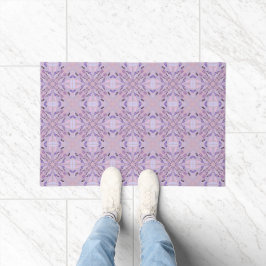 Lavender Mauve Pink Lila Geometrie Abstrakte Kunst Fußmatte