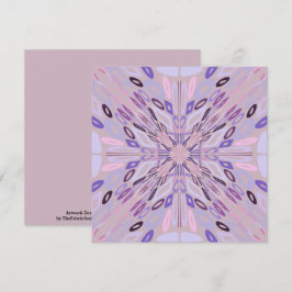 Lavender Mauve Pink Lila Geometrie Abstrakte Kunst Karte