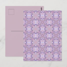 Lavender Mauve Pink Lila Geometrie Abstrakte Kunst Postkarte
