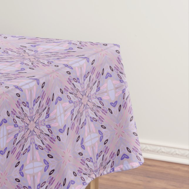 Lavender Mauve Pink Lila Geometrie Abstrakte Kunst Tischdecke (Beispiel)