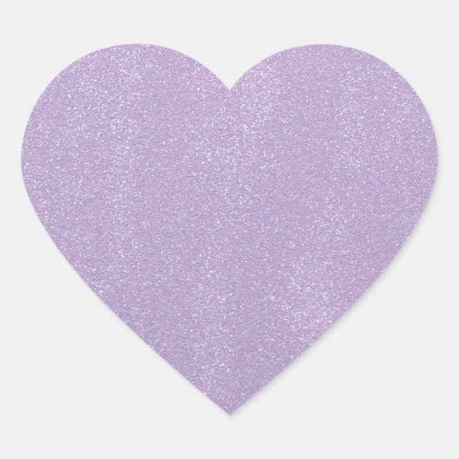 Lavender Mess Herz-Aufkleber (Vorderseite)