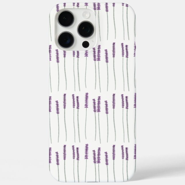 Lavender – Minimal Botanical Phone Case (Rückseite)