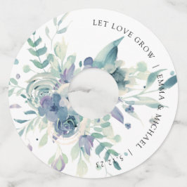 Lavender Mint Wasserfarbe Blumenrinde