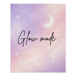 Lavender mist and blush aura AI art  Poster